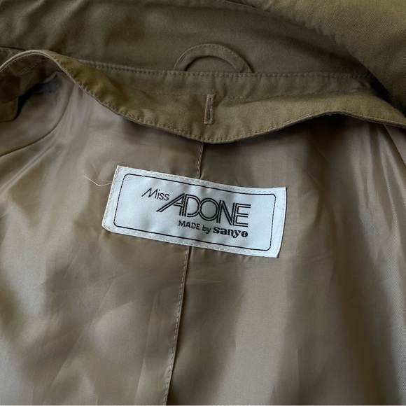 Vintage Sanyo Camel Trench Coat Old Money Quiet Luxury Longline Minimalist - Picture 7 of 10